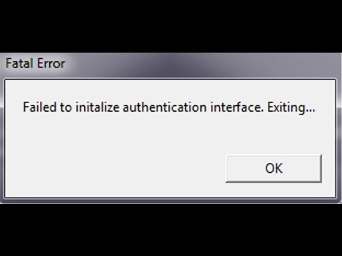 Fix “Fatal error:Failed to initialize authentication interface” Error in CS 1.6 tutorial